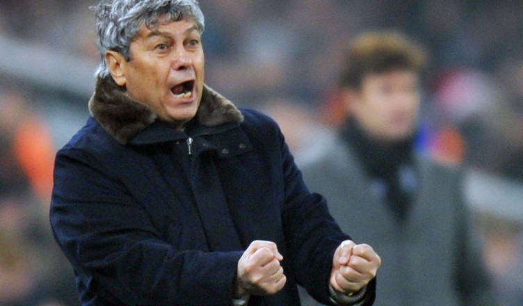 Coach of FC Shakhtar Mircea Lucescu reacts during the football match of UEFA Champions League, Group H, with SC Braga in Donetsk on December 8, 2010. Shakhtar won 2:0. AFP PHOTO/ SERGEI SUPINSKY