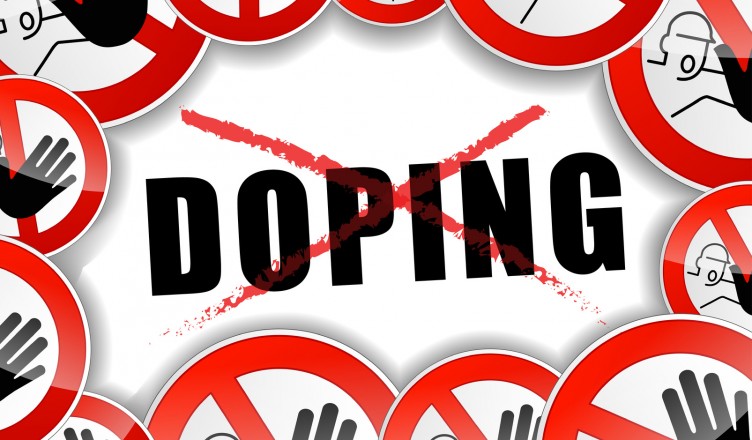 illustration of no doping abstract concept background