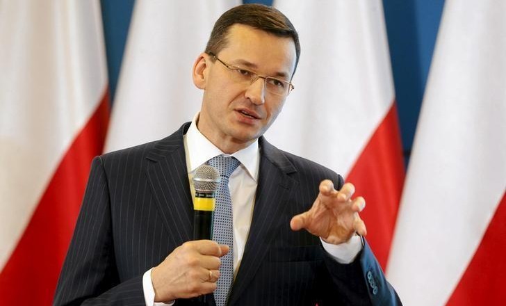 Deputy Prime Minister Mateusz Morawiecki speaks during news conference at the Prime Minister Chancellery in Warsaw, Poland February 16, 2016.  REUTERS/Kuba Atys/Agencja Gazeta