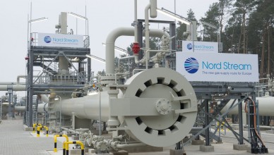 epa06031689 (FILE) - The logo of the company Nord Stream is fixed to the landing station of the Baltic Sea pipeline Nord Stream in Lubmin near Greifswald, Germany, 08 November 2011, (reissued 16 June 2017). Media reports on 16 June 2017 state that German and Austrian companies who are investing in the Russia Nord Stream 2 pipeline to the EU are going to be hit hard if the US bill extending sanctions Russia’s aggression in Ukraine goes into law. German Foreign Minister Sigmar Gabriel and Austrian Chancellor Christian Kern in a joint statement said, Europe's energy supplies were 'a matter for Europe, not for the United States.'  EPA/STEFAN SAUER  GERMANY OUT *** Local Caption *** 50107549