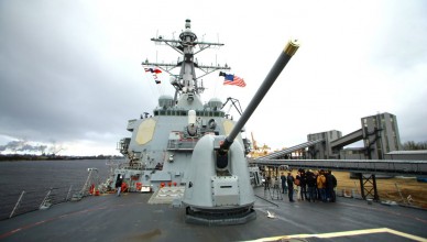 20.04.2016. Reportāža no ASV Ārleja Bērka klases vadāmo raķešu kuģis iznīcinātājs USS Donald Cook.