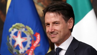 ROME, ITALY - JUNE 01:  Italy's new Prime Minister Giuseppe Conte arrives at Palazzo Chigi to open his first cabinet meeting on June 1, 2018 in Rome, Italy. Law professor Giuseppe Conte has been chosen as Italy's new prime minister by the leader of the 5-Star Movement, Luigi Di Maio, and League leader Matteo Salvini.  (Photo by Elisabetta Villa/Getty Images)