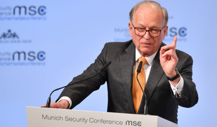 MUNICH, GERMANY - FEBRUARY 16: Wolfgang Ischinger, chairman of the MSC opens the 2018 Munich Security Conference on February 16, 2018 in Munich, Germany. The annual conference, which brings together political and defense leaders from across the globe, is taking place under heightened tensions between the USA, together with its western allies, and Russia. (Photo by Sebastian Widmann/Getty Images)