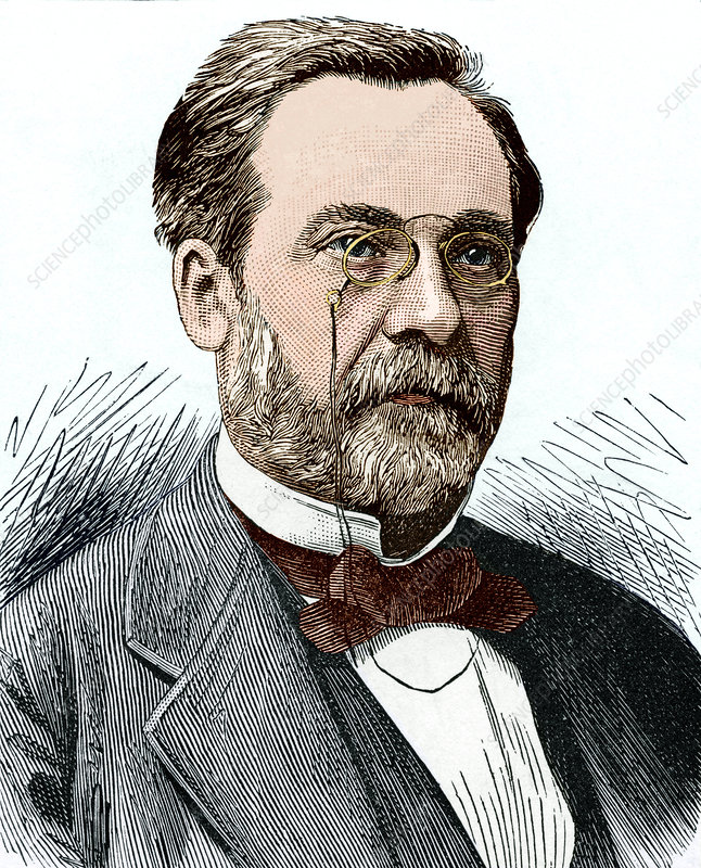 ^BLouis Pasteur^b, (1822-1895), French chemist and microbiologist. He is considered the greatest physician of all time and the "father" of the germ theory of diseases. He strongly believed that diseases were caused by tiny organisms transmitted from individual to individual. Pasteur devised the food preservation process known as ^Ipasteurization,^i whereby milk, wine or food are heated to high temperatures for short periods to kill micro- organisms. His researches also lead to the development of two vaccines, against ^Ianthrax^i and ^Irabies.^i He founded the Pasteur Institute in Paris, France to administer the rabies vaccine. This image was published in ^IPicture Magazine ^iin 1894.