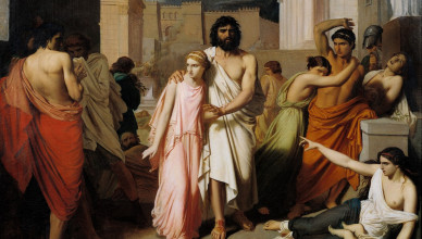 Oedipus and Antigone or The Plague of Thebes ( Oedipe et Antigone ou La Peste de Thebes) (oil on canvas) by Jalabert, Charles Francois (1819-1901); Musee des Beaux-Arts, Marseille, France,Image: 451425822, License: Rights-managed, Restrictions: Prior permission is required for advertising, promotional use, consumer goods and derivative products.
FRANCE OUT, Model Release: no, Credit line: Profimedia