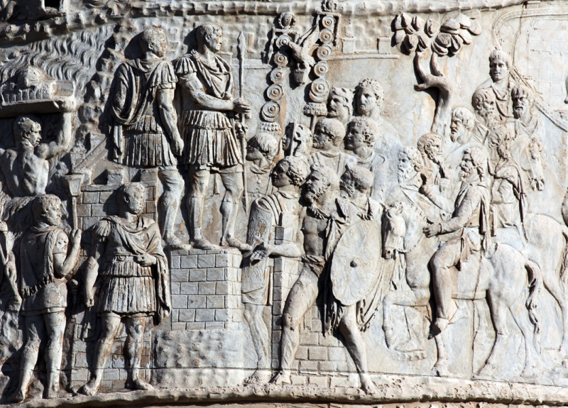 Scene 27: Trajan addresses his troops. From the Column of Trajan RBU2013.3771.