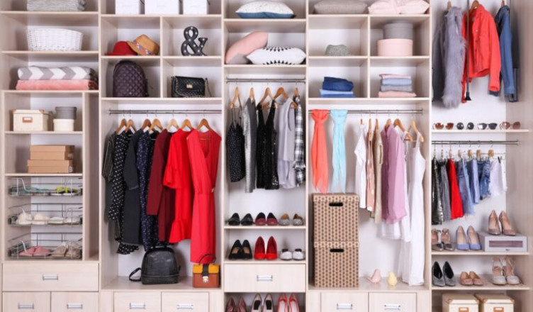 Large,Wardrobe,With,Different,Clothes,,Home,Stuff,And,Shoes