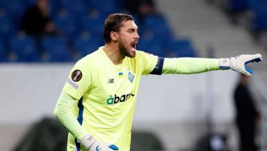 Soccer Football - Europa League - TSG 1899 Hoffenheim v Dynamo Kyiv - PreZero Arena, Sinsheim, Germany - October 3, 2024 Dynamo Kyiv's Georgiy Bushchan reacts REUTERS/Heiko Becker