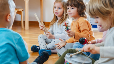 Preschool,Children,With,Instruments,In,A,Music,Class