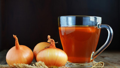 Onion,Tea,For,Colds,And,Cough,Homemade,Folk,Remedy.